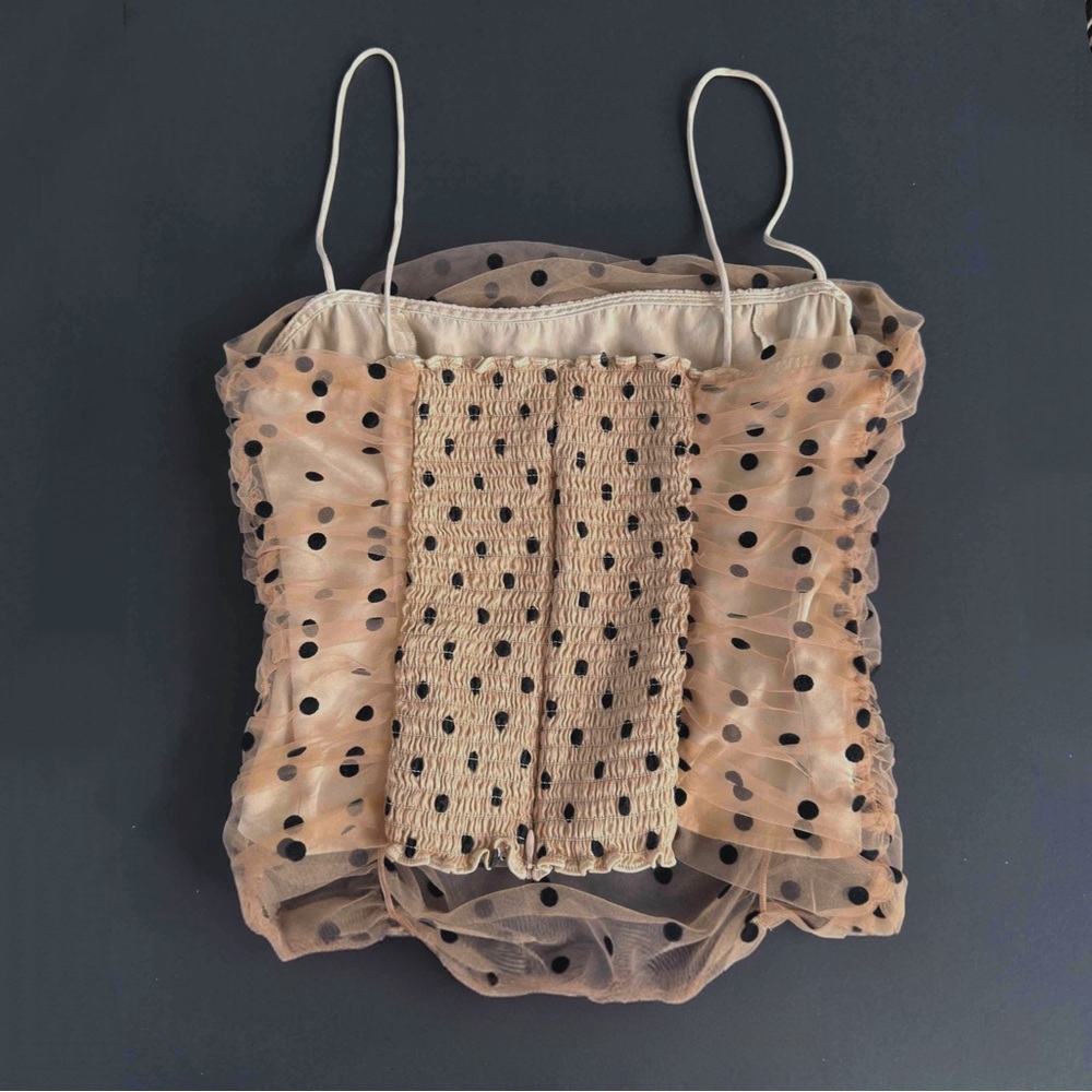 Reformation Amber Top Size 10 Swiss Dot - Picture 6 of 13